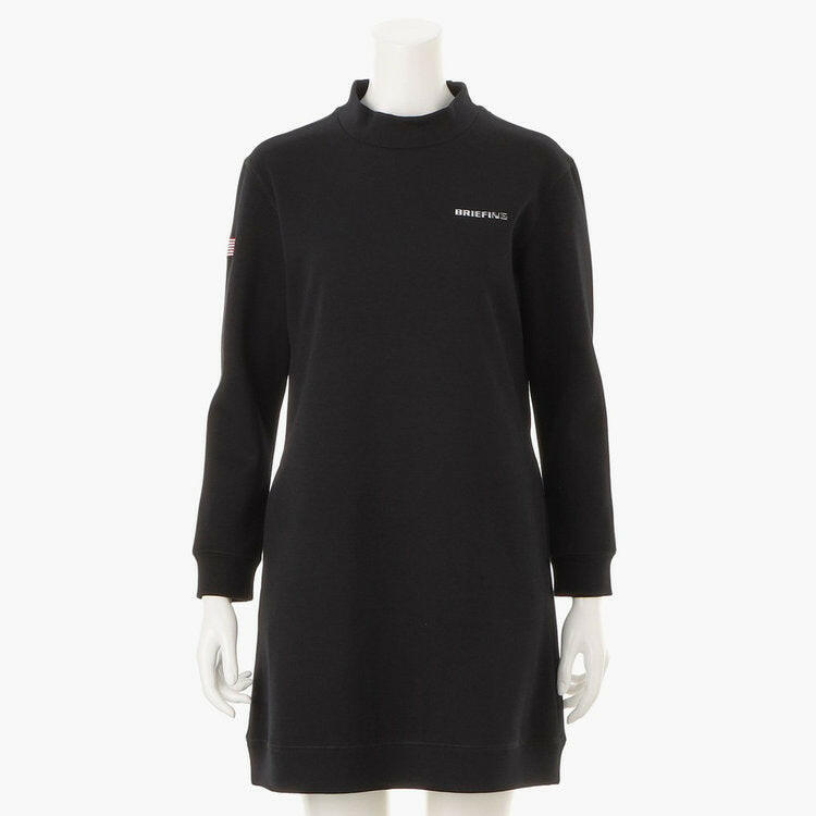 BRIEFING WOMENS WARM 3D LOGO MOCK NECK ONE PIECE