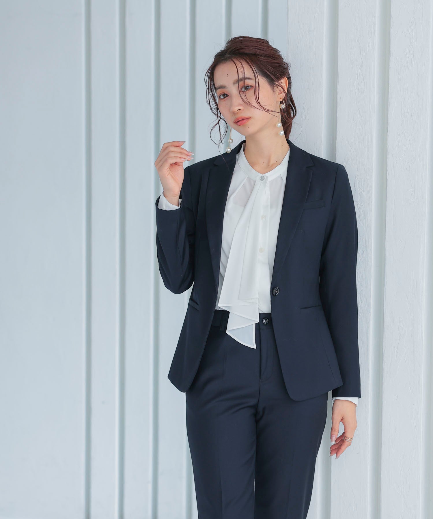 スーツ上下セット 2点セット ジャケット パンツds0181 ネイビー