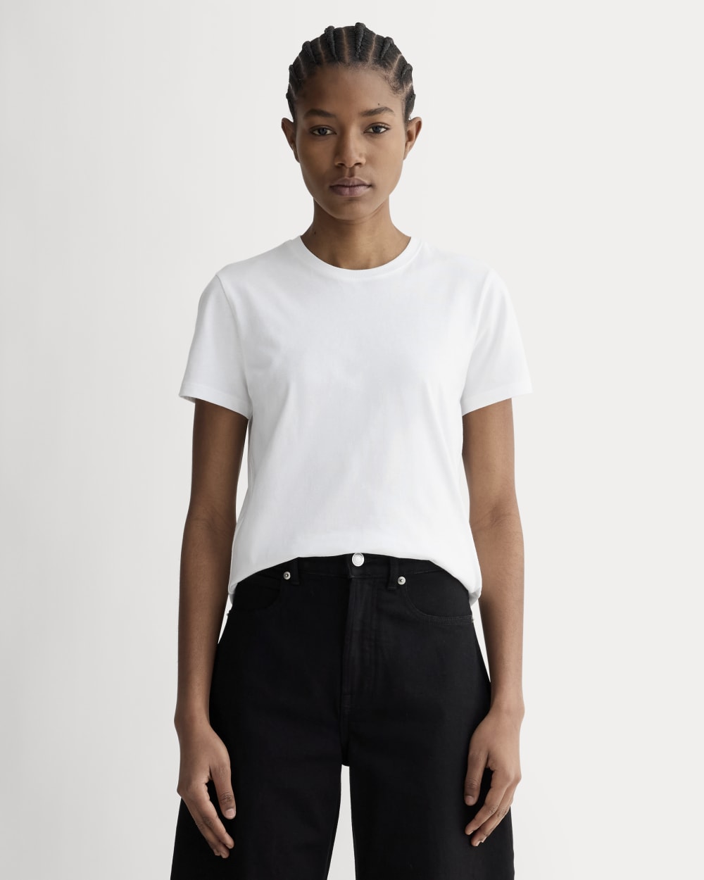 The Slim Crew in Essential Cotton | White – Everlane