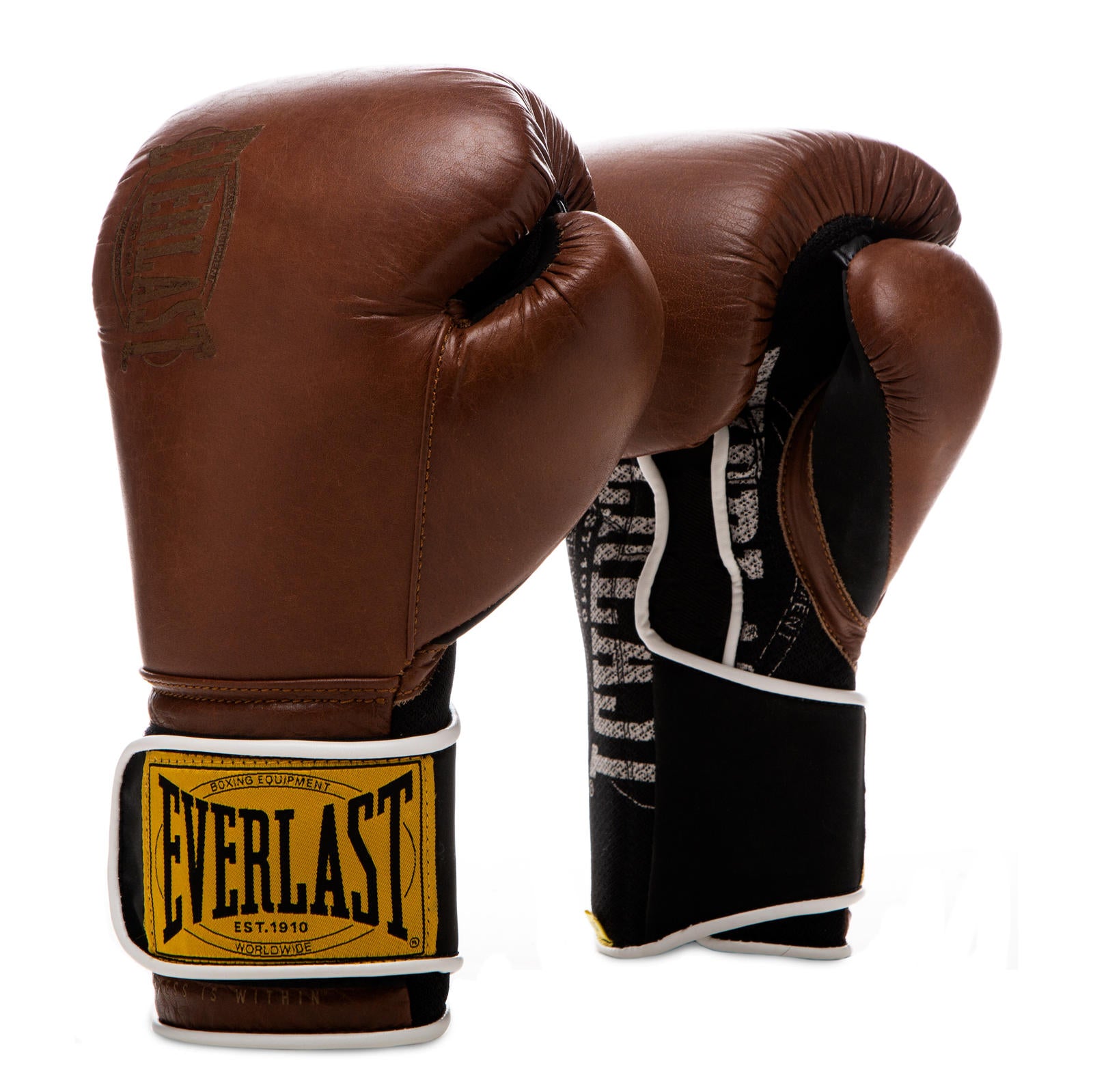 1910 Brown Training Gloves Hook and Loop – Everlast