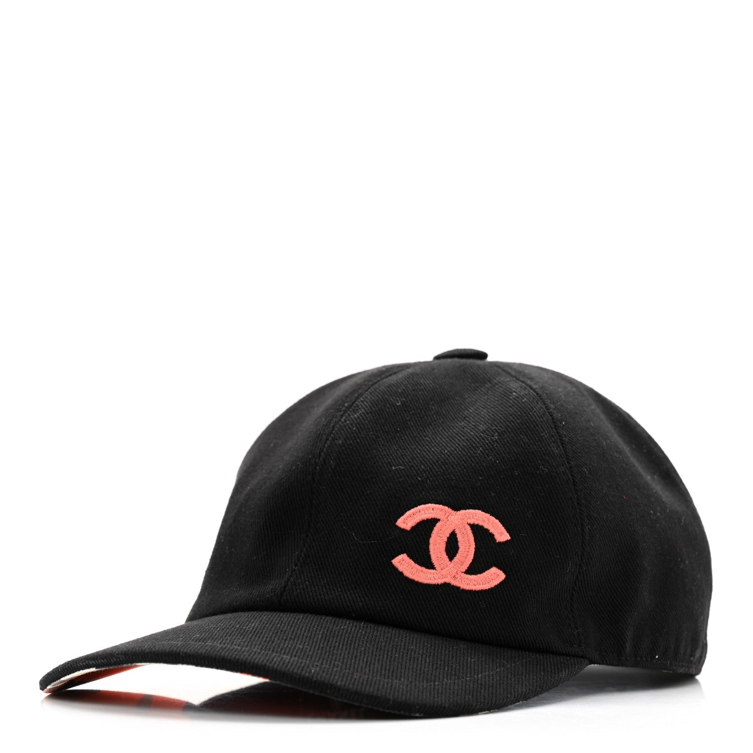 Chanel Cotton CC Cap Hat Black Coral 1663459 – FASHIONPHILE