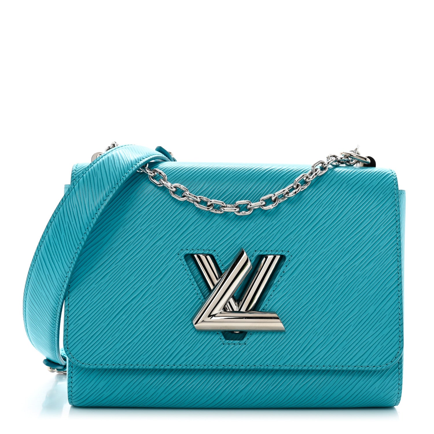 Louis Vuitton Epi Twist Shoulder Bag MM Turquoise 1699607