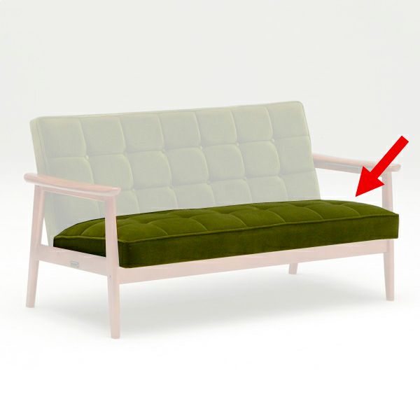 カリモク60 Kチェア2シーター座面シートモケットグリーン – FELICE.ONLINE