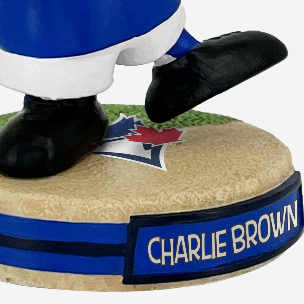 Toronto Blue Jays Charlie Brown Peanuts Mini Bighead Bobblehead FOCO