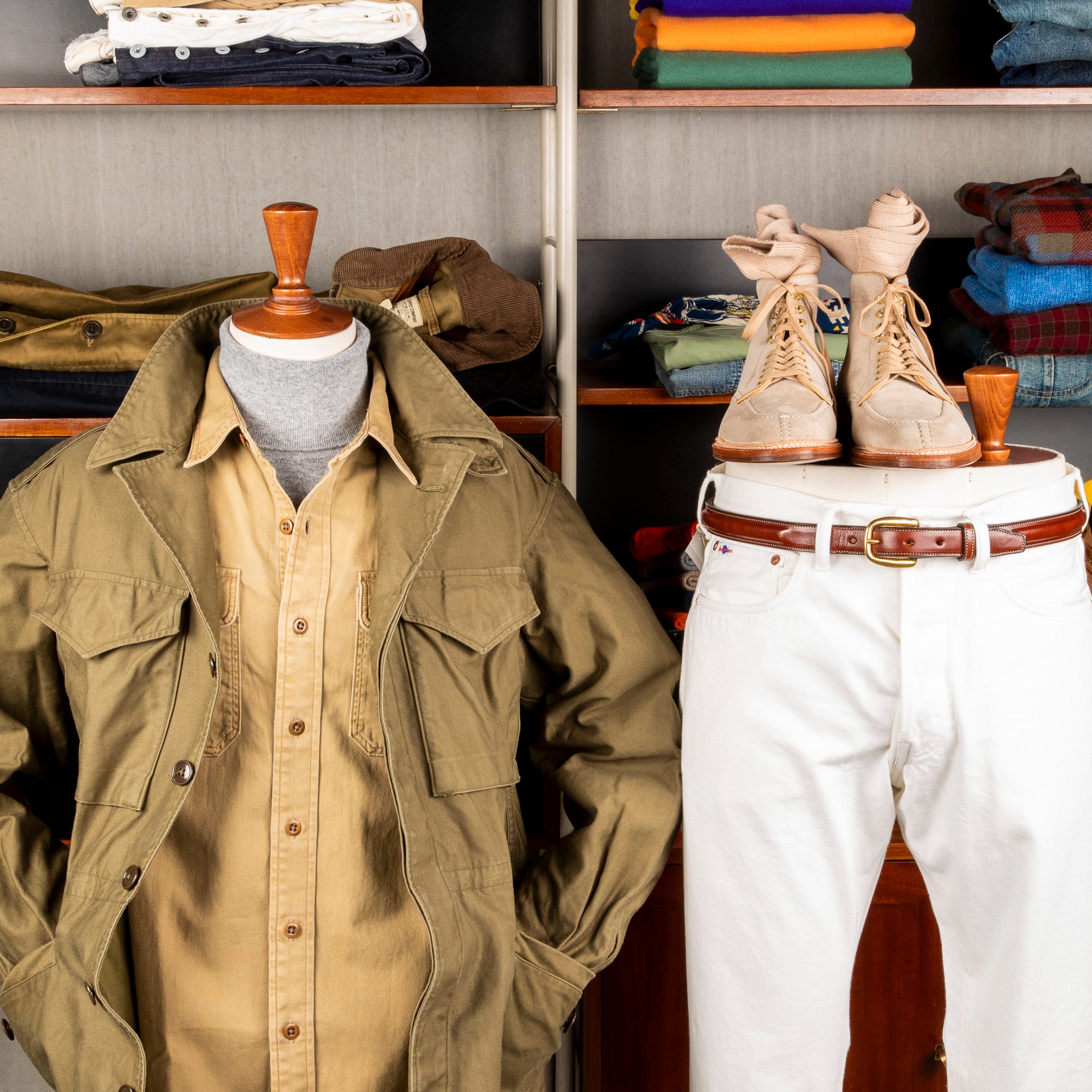 RRL Officers WS Longsleeve Sport Shirt – Frans Boone Store