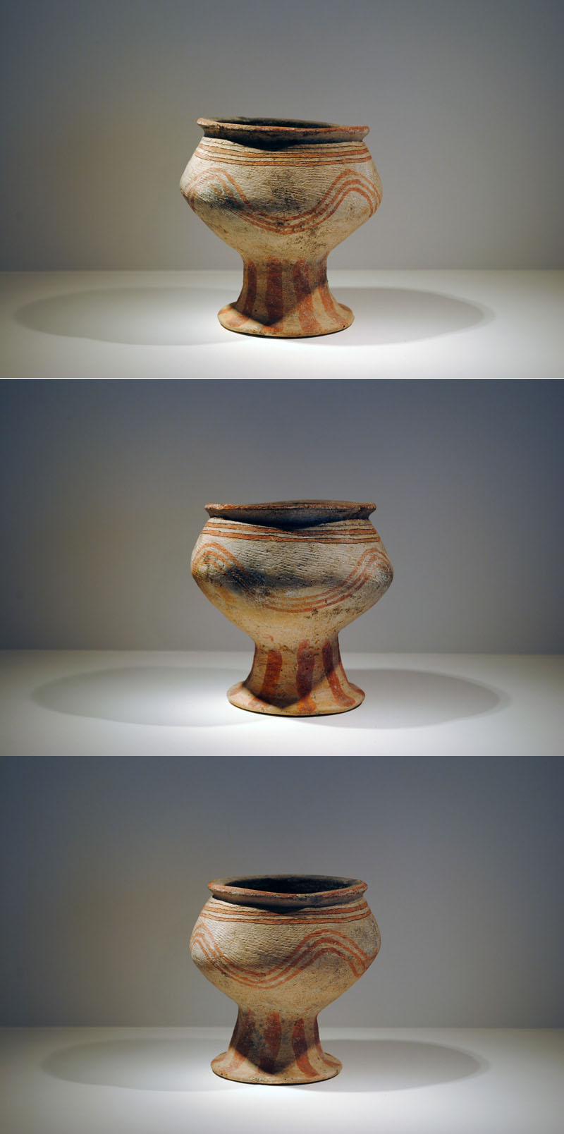 中上 ///NAKAGAMI - バンチェン 線刻彩色土器 | 古美術品専門サイト