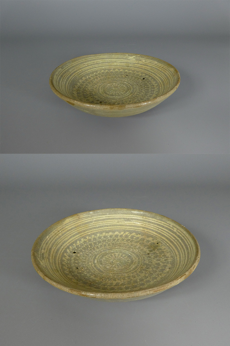 古美術 吉戸 - 李朝三島皿 | 古美術品専門サイト fufufufu.com