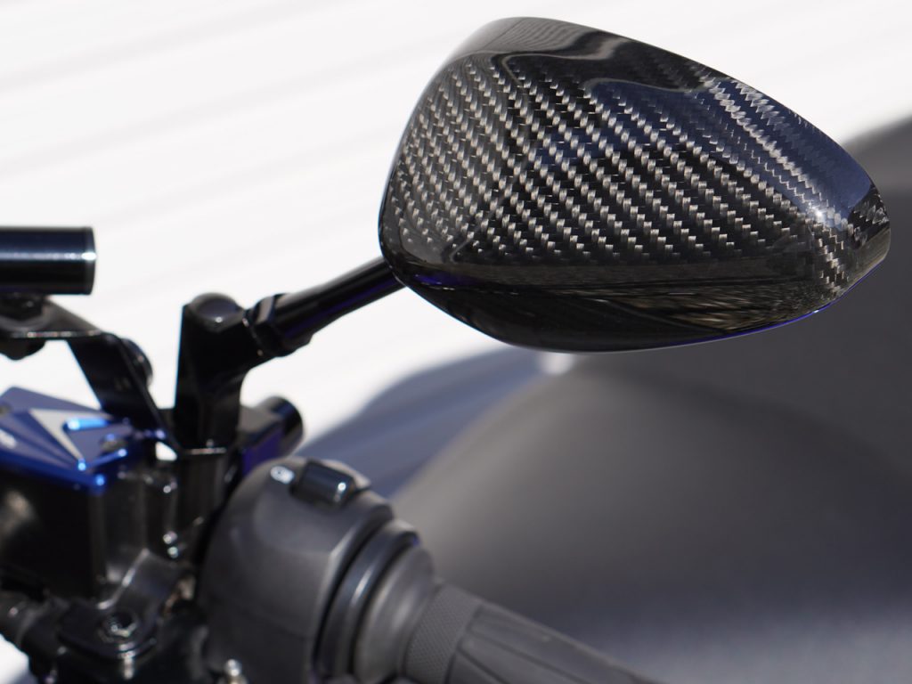 マジェスティS SIMOTA（シモタ）カーボンファイバーミラー オーバル JR