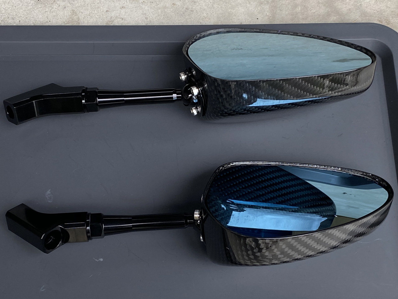 マジェスティS SIMOTA（シモタ）カーボンファイバーミラー オーバル JR