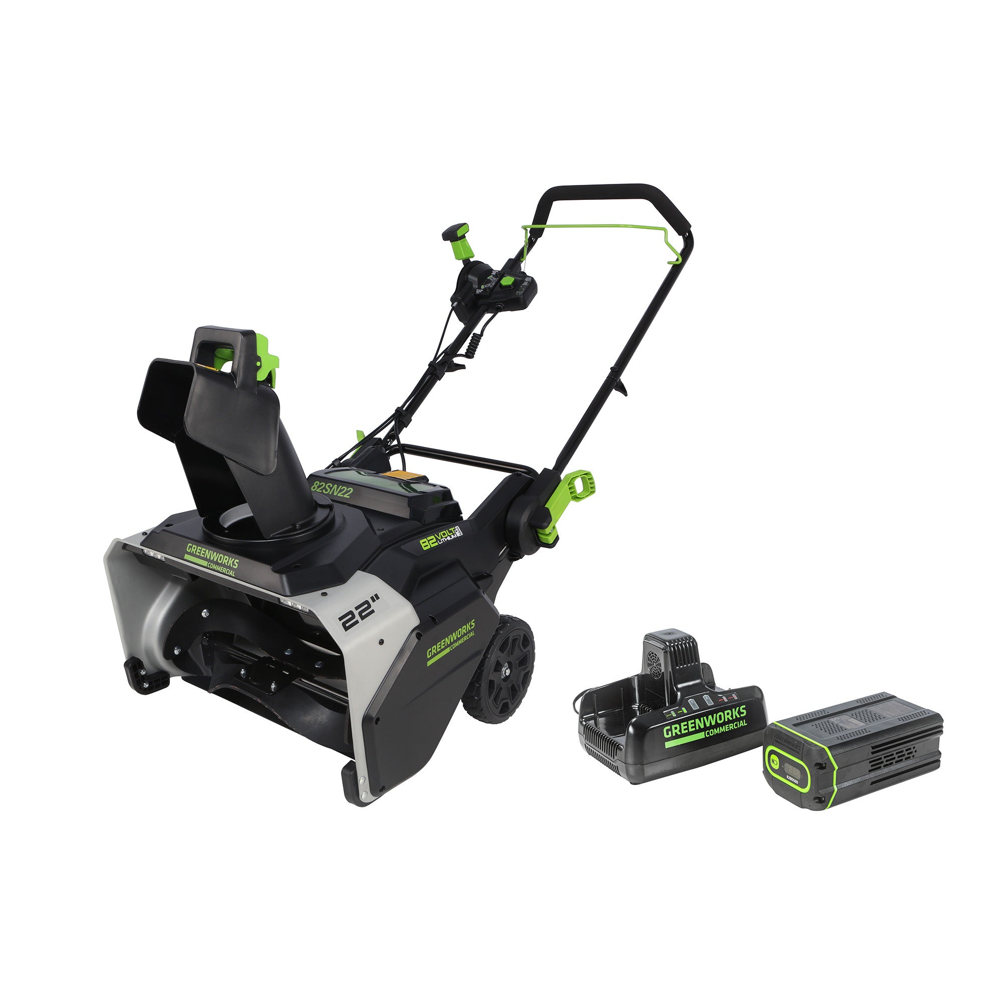 22 IN Single-Stage 82V Electric Snowblower | Greenworks Commercial