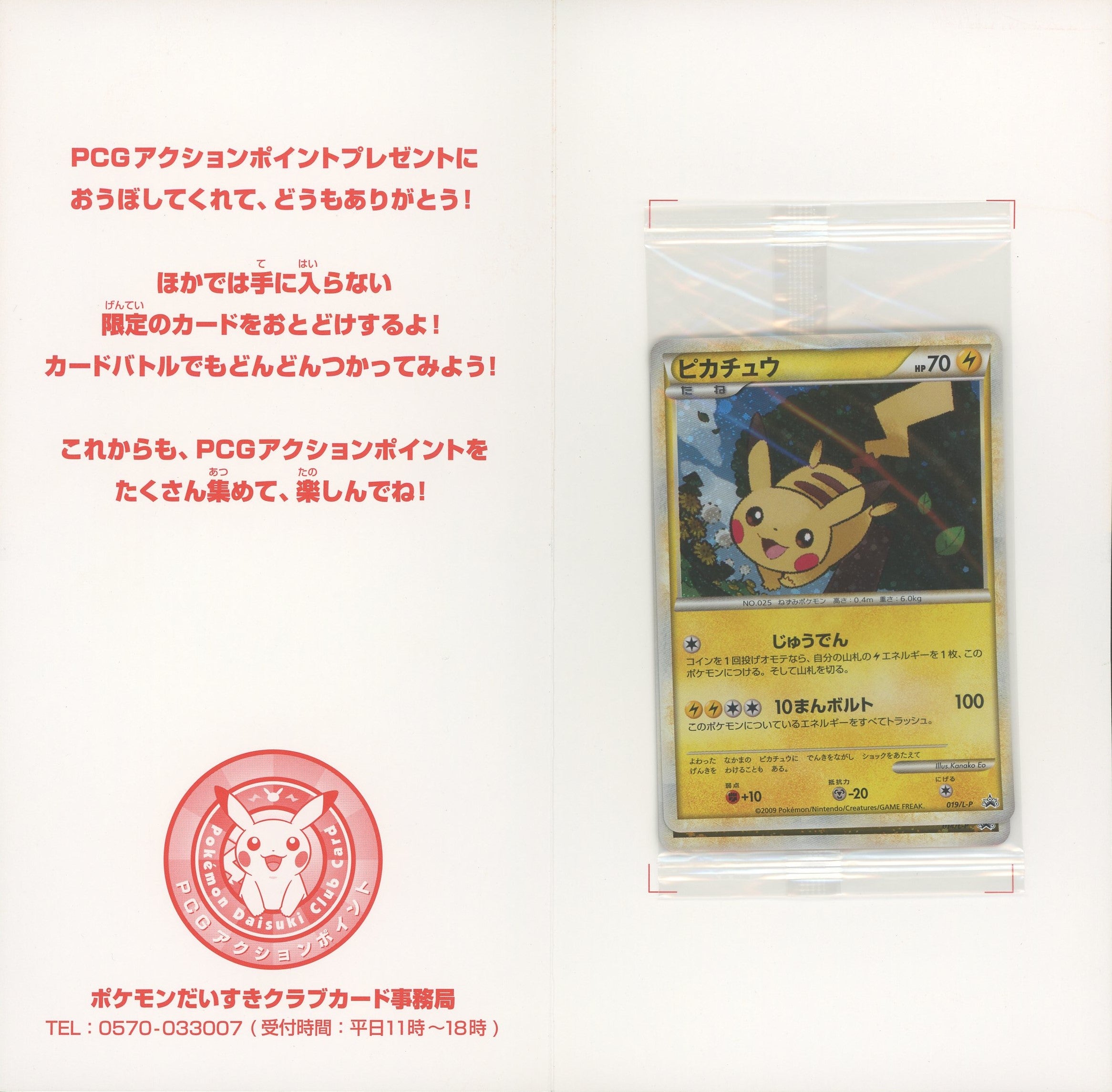 未開封プロモ】ピカチュウ 019/L-P 他1枚同封*台紙付き – 晴れる屋2