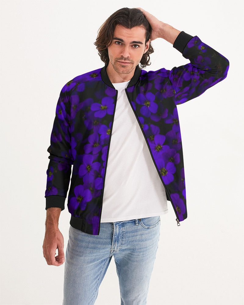Midnight Purple Flower Men's Bomber Jacket – Harlow & Lloyd