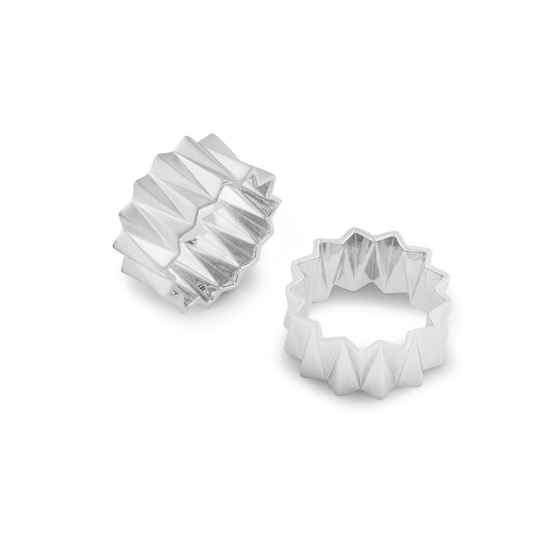 日本製手作りジュエリー |「ジグザグ」 シリーズの リング – hk+np