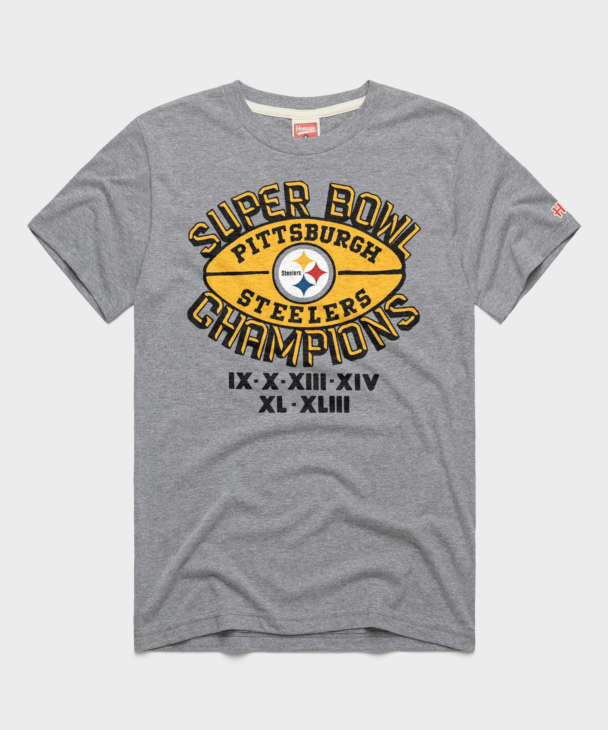 Steelers 6 Time Super Bowl Champions | Retro Pittsburgh Steelers T