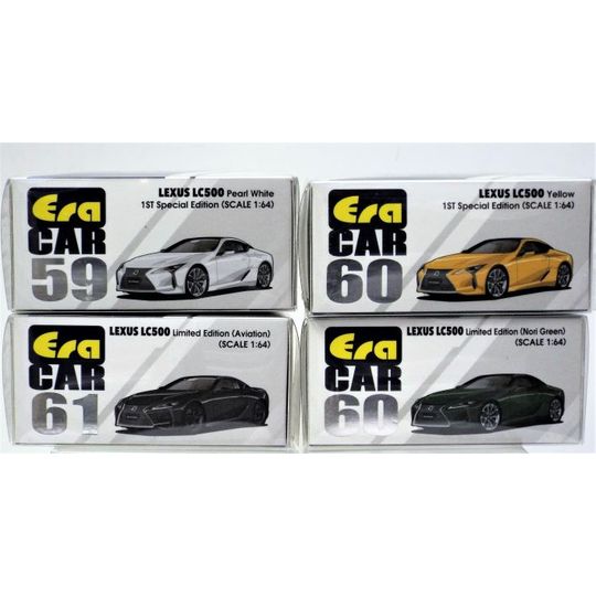 Era Car】1/64 レクサス LC500 各色 (ホワイト、イエロー、グリーン
