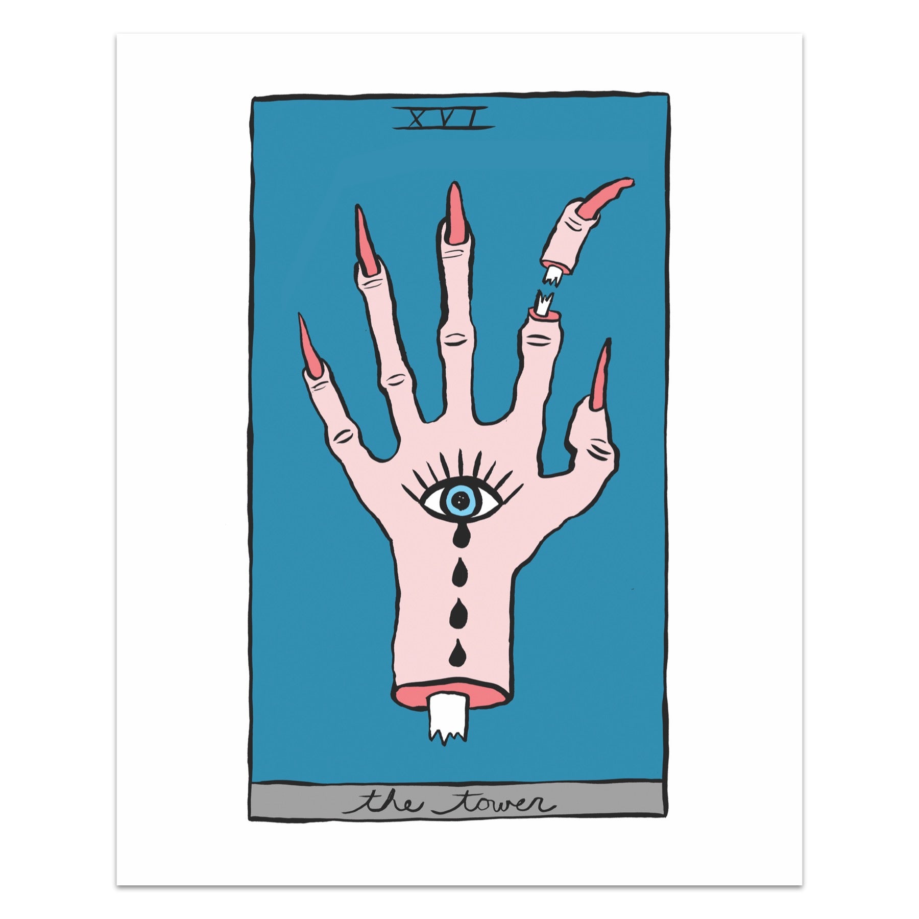 TAROT PRINT | THE TOWER | 8 X 10 PRINT – HOLLY SIMPLE STUDIO