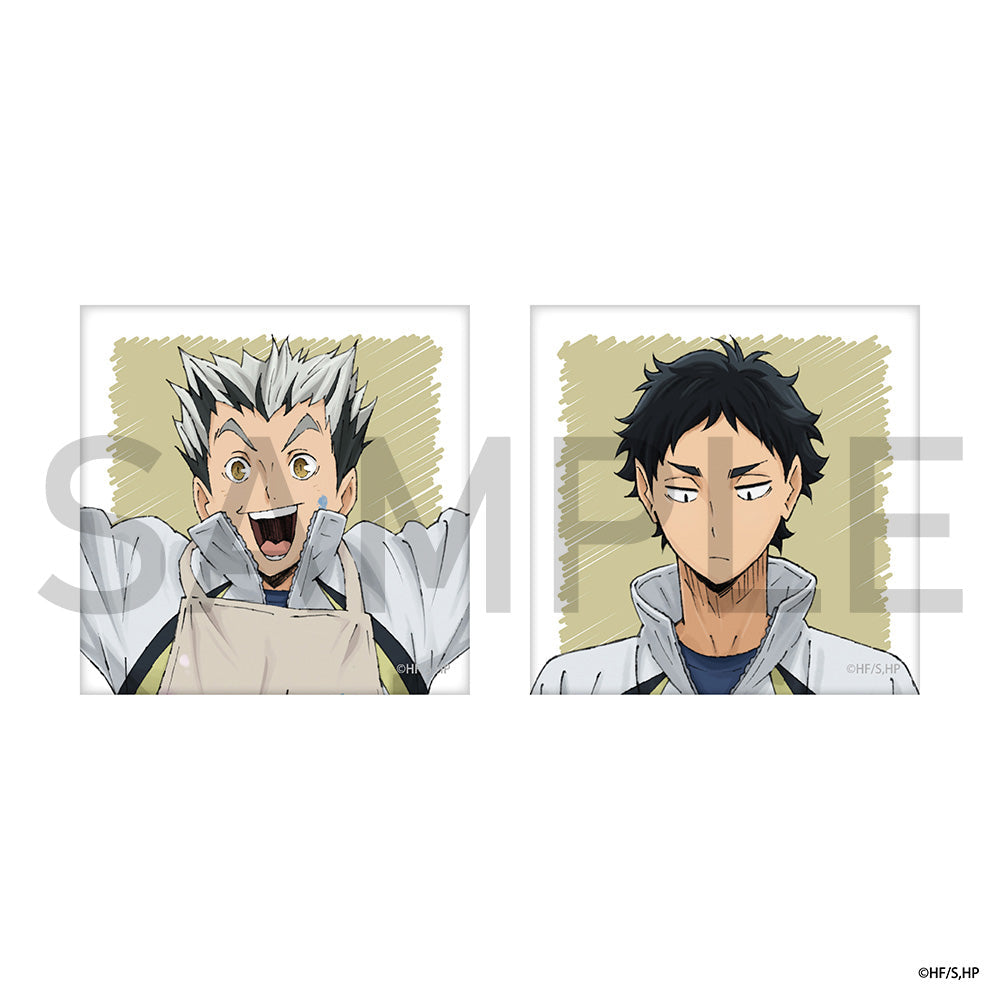 ハイキュー!! スクエア缶バッジセット（制作現場風） 木兎・赤葦 – IG