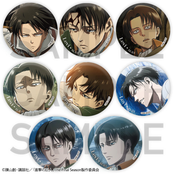 進撃の巨人 Re:lightingリヴァイBirthday トレーディング缶バッジ全8種