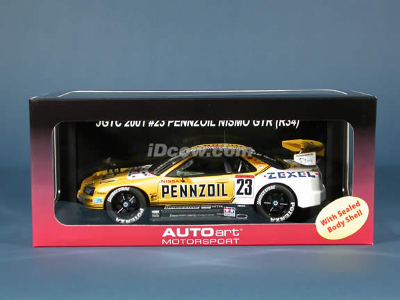 2001 Nissan Skyline GTR R34 JGTC #23 Pennzoil Nismo diecast model