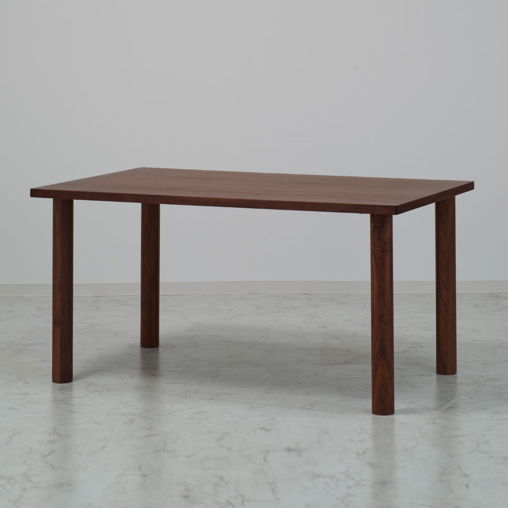 ダイニングテーブル「ヴィラ」ウォールナット材天板SLT＋脚ヴィラ 全3