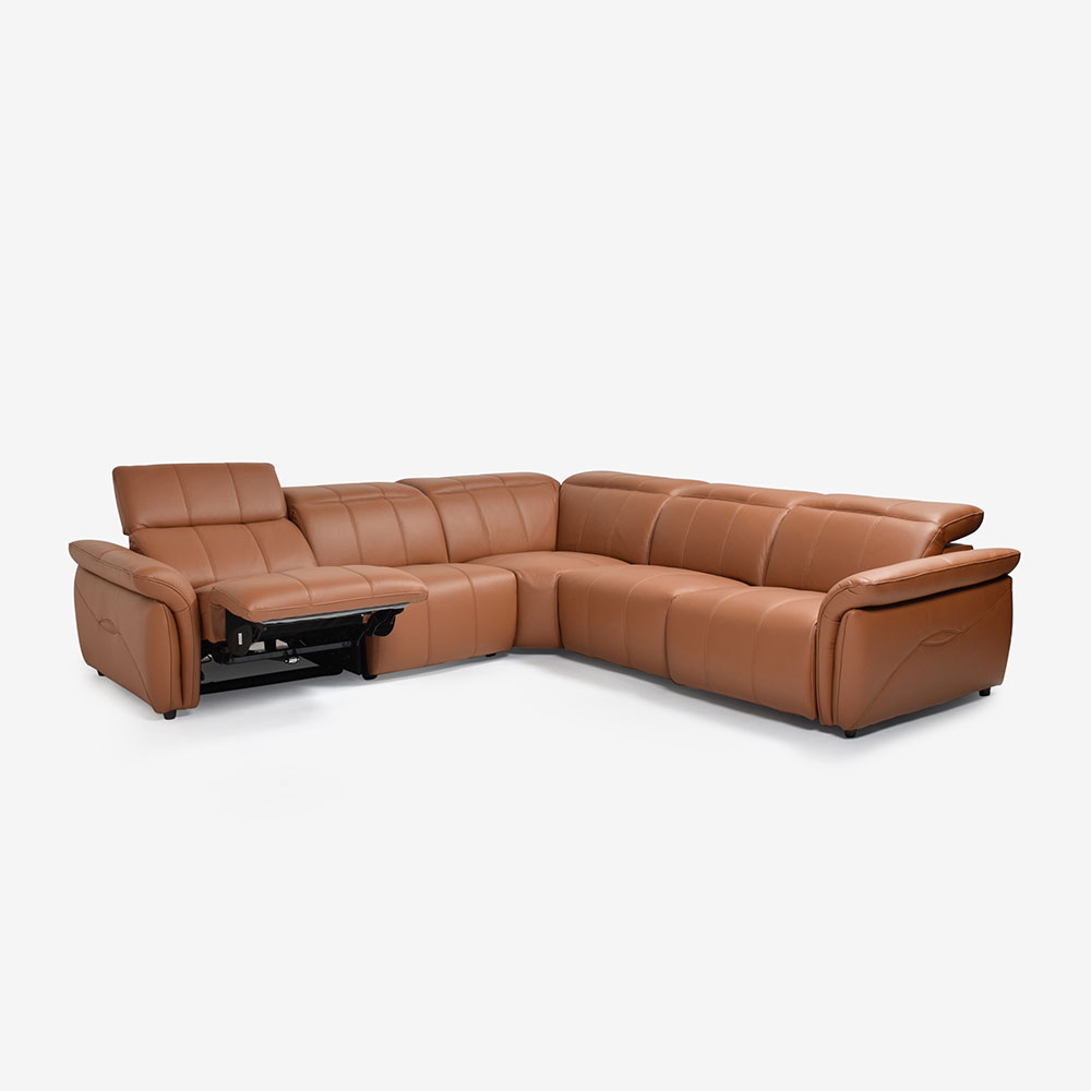 電動リクライニングコーナーソファ5点セット「L/S Motion 74（エルエス