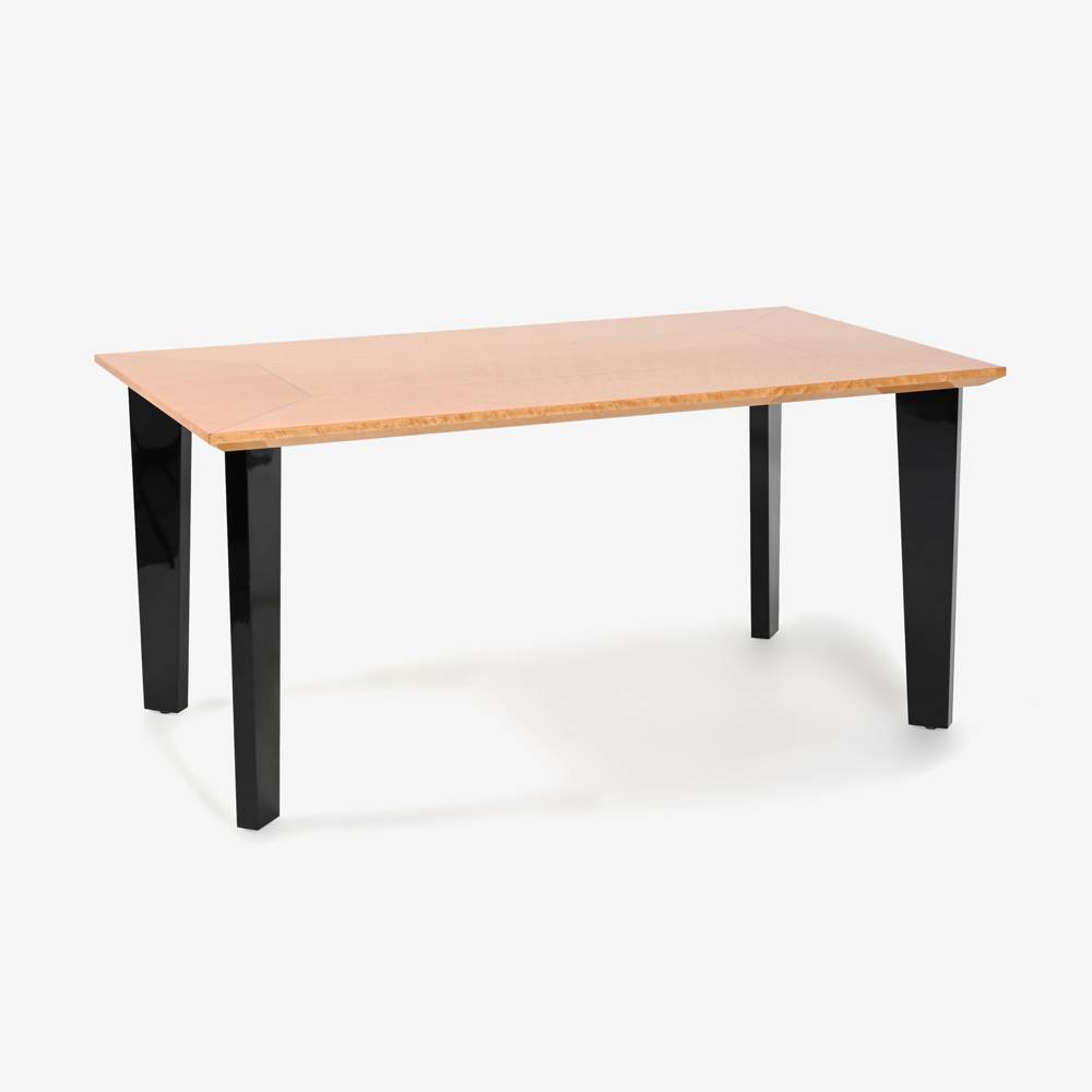 ダイニングテーブル「スプレンダー2 MA/BK」メープル材 全4サイズ