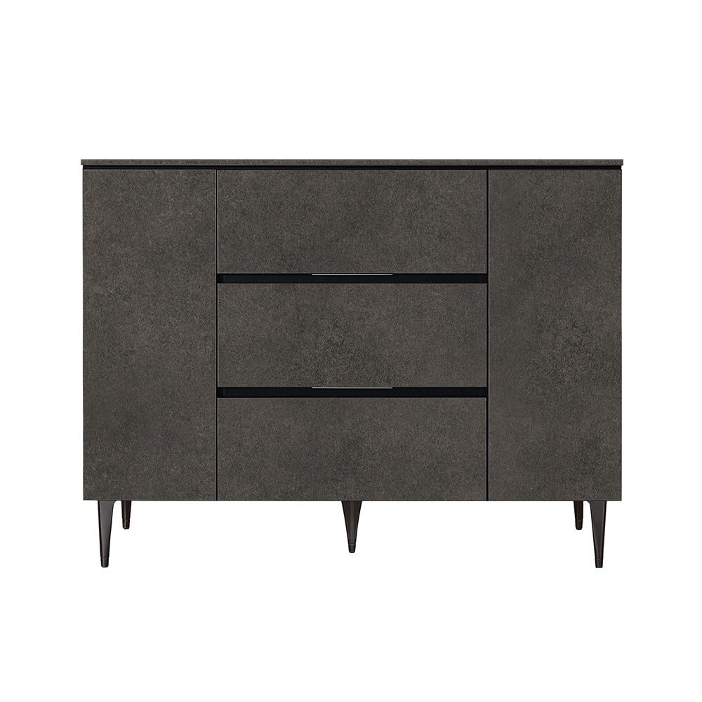 AYANO（綾野製作所）サイドボード「ゼノ ノワール ZL-120AD」幅120.2cm