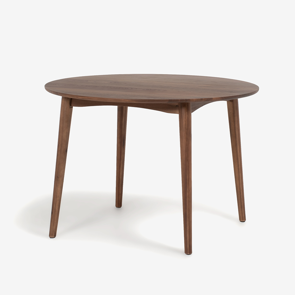 ダイニングテーブル「シネマ2」 円形 ウォールナット材 全2サイズ