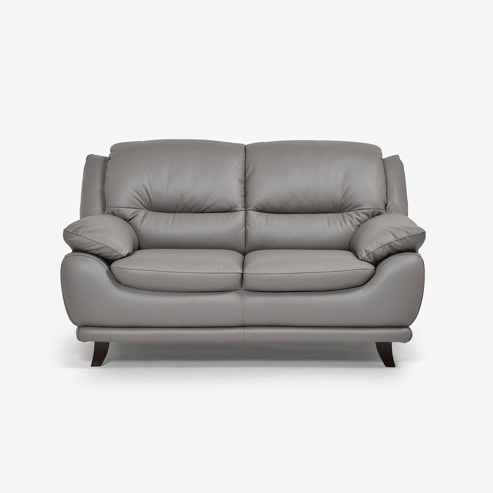 ラブソファ 2人掛け「オースチンKD」幅156cm 革#H/S-042E エレファント