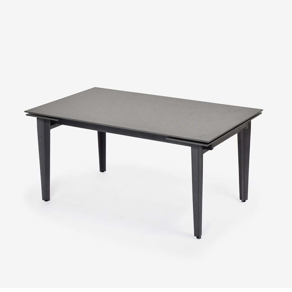 伸長式ダイニングテーブル「レフ」セラミック天板RGY（グレー）色 脚部