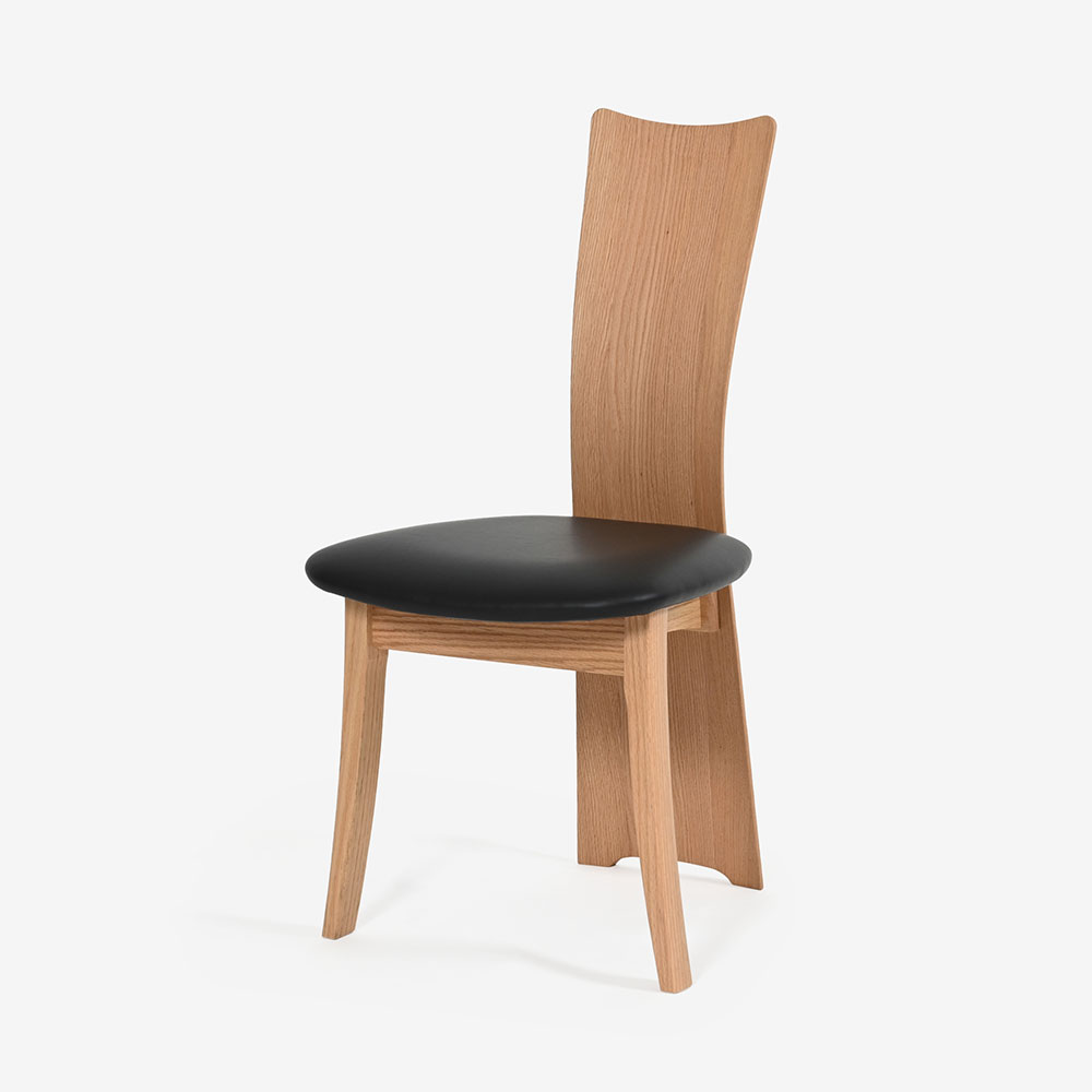ダイニングチェア「フォルム2 OICL-201 WO」レッドオーク材WO色 合成