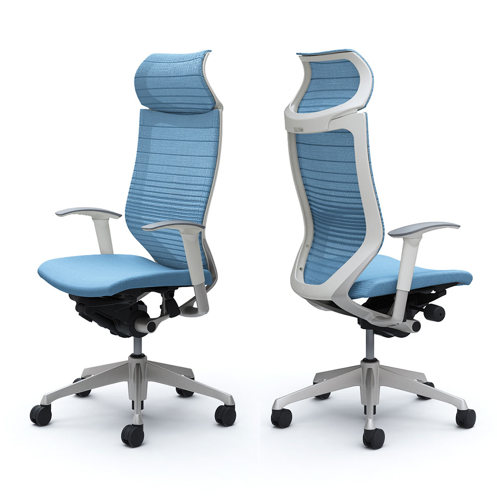 バロンチェア CP87DW-FGR」エクストラハイバック 固定ヘッドレスト 座