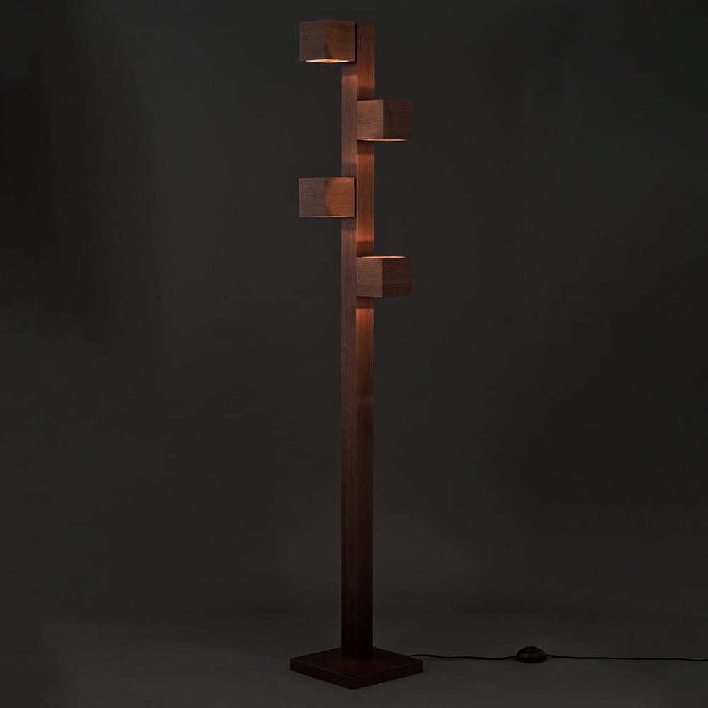 LEDフロアスタンド「F3180LE-WN」ウォールナット材 高さ170cm | 【公式