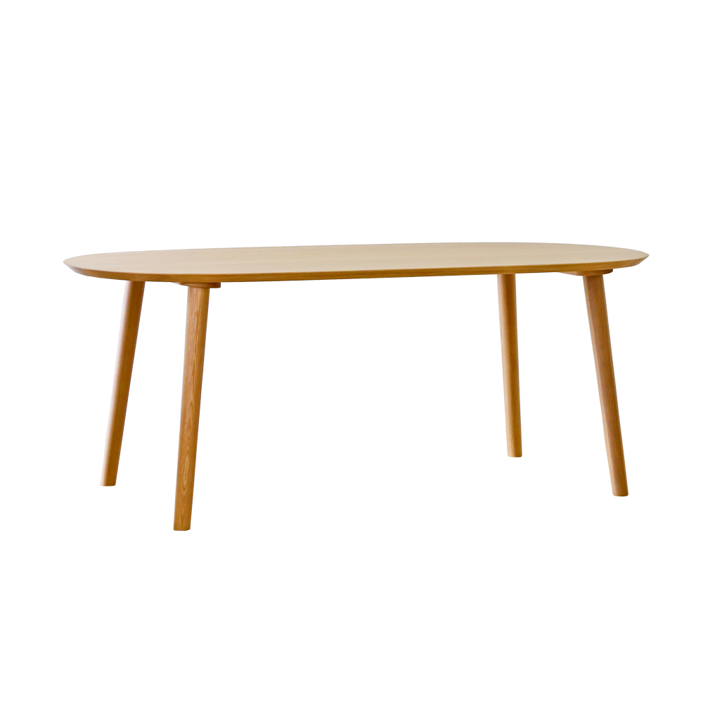 ダイニングテーブル「ルーベ」ホワイトオーク材 全2サイズ【受注生産品