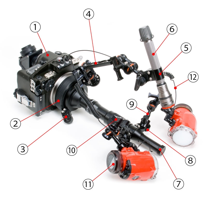 INON UFL-MR130 EFS60 Underwater Micro Semifisheye Relay Lens
