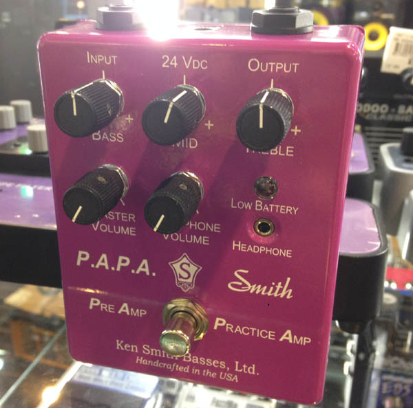 ken smithのベース用プリアンプ「P.A.P.A.」が久々の再入荷