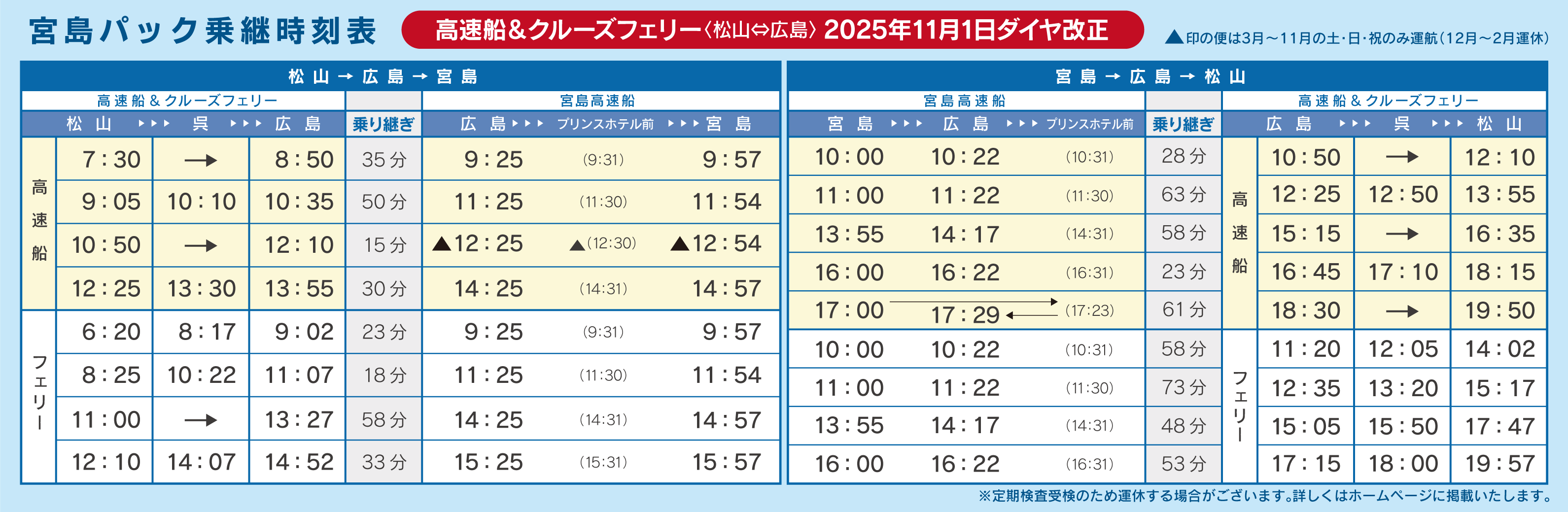 宮島パック｜石崎汽船