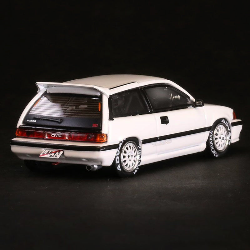 INNO64 HONDA CIVIC Si E-AT WHITE OSAKA JDM W/ EXTRA DECALS AND
