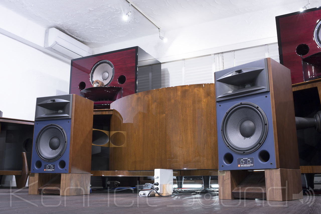 JBL 4425, 4428, 4429 用 （スラント型）ウォールナット総無垢材