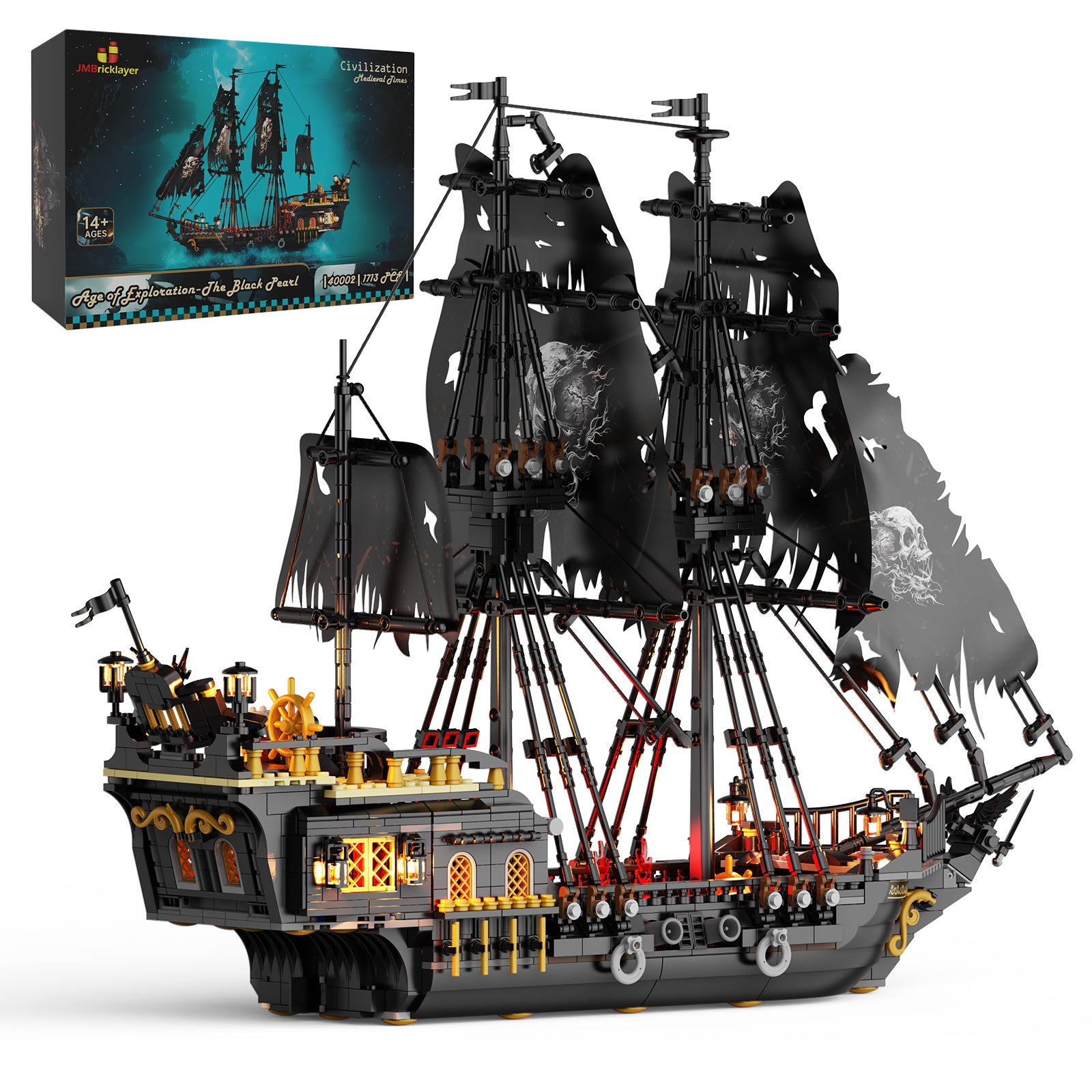 Black Pearl 40002 – KOL Featured | 1713 + PCS – jmbricklayer