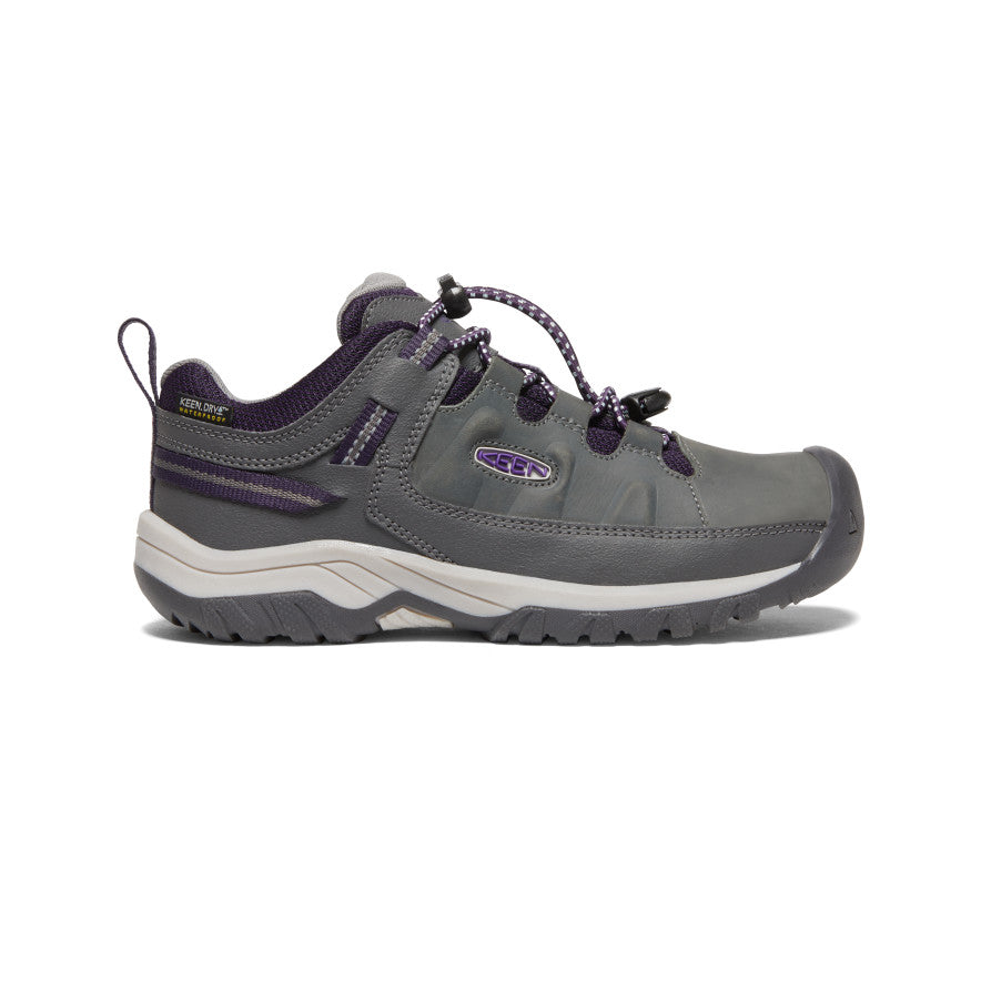 Big Kids' Targhee Waterproof Shoe Grey and Purple – Keen Footwear UK
