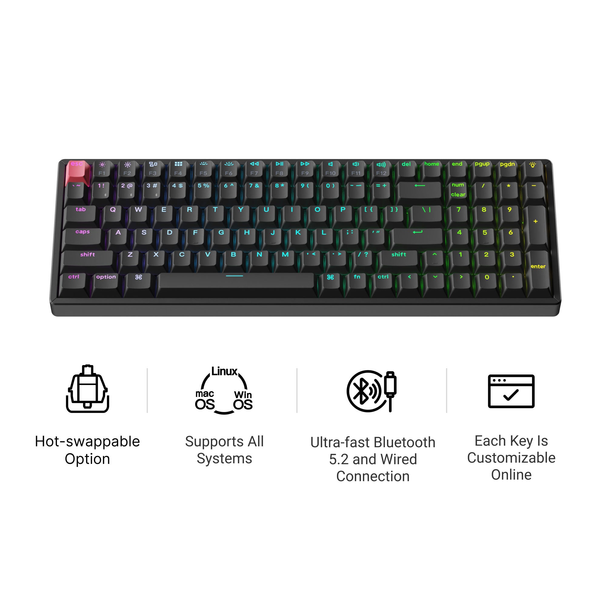 Keychron K4 QMK Wireless Mechanical Keyboard (Version 3)