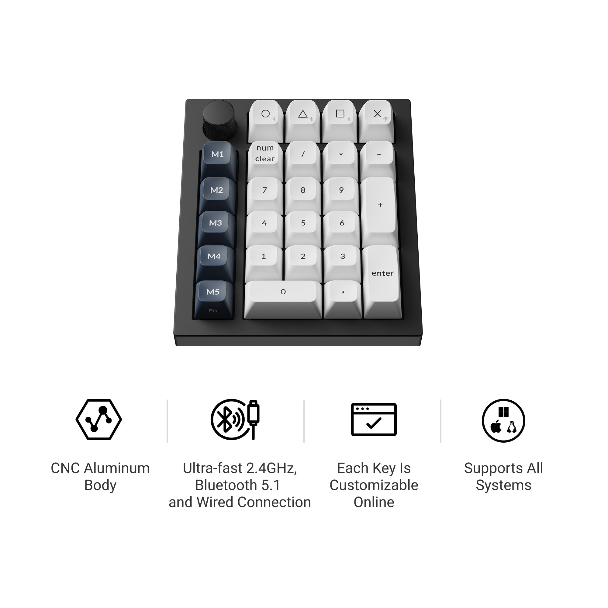Keychron Q0 Max QMK Wireless Custom Number Pad