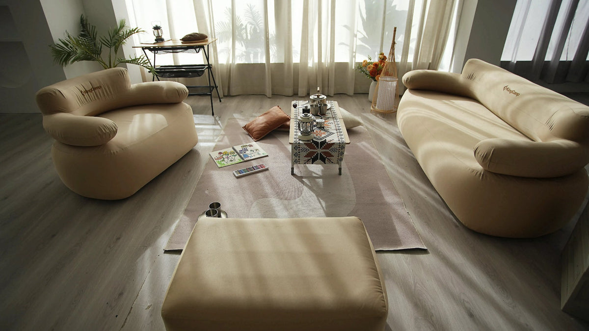 KingCampエアソファアウトドアで使える快適な充気式ソファ、シングル