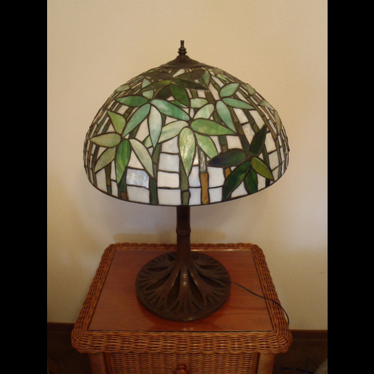 ステンドグラス（大）スタンド 竹 ステンドグラス インテリアランプの