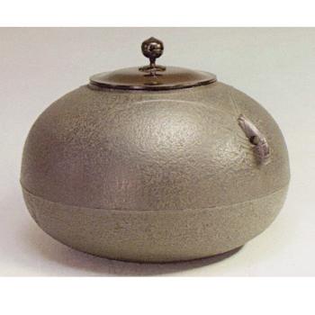 炉用 平丸釜 海老鐶【販売】-茶道具は京都しみず孔昌堂