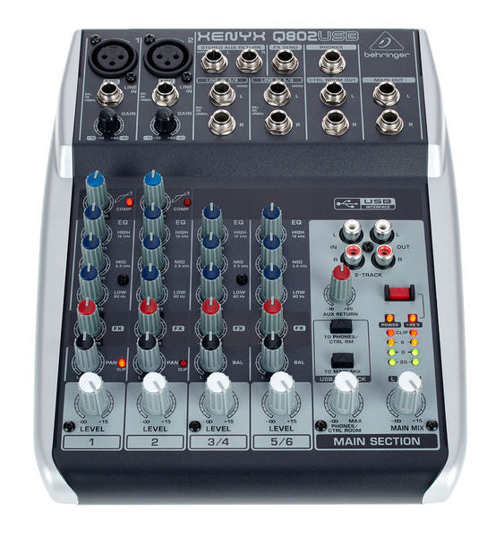 Behringer Xenyx Q802 USB Mixer – Langya Tech