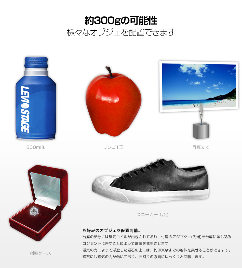 空中浮遊する、次世代ディスプレイスタンド LEVISTAGE レビステージ 51HjbyA2ePL._AC_UF350,