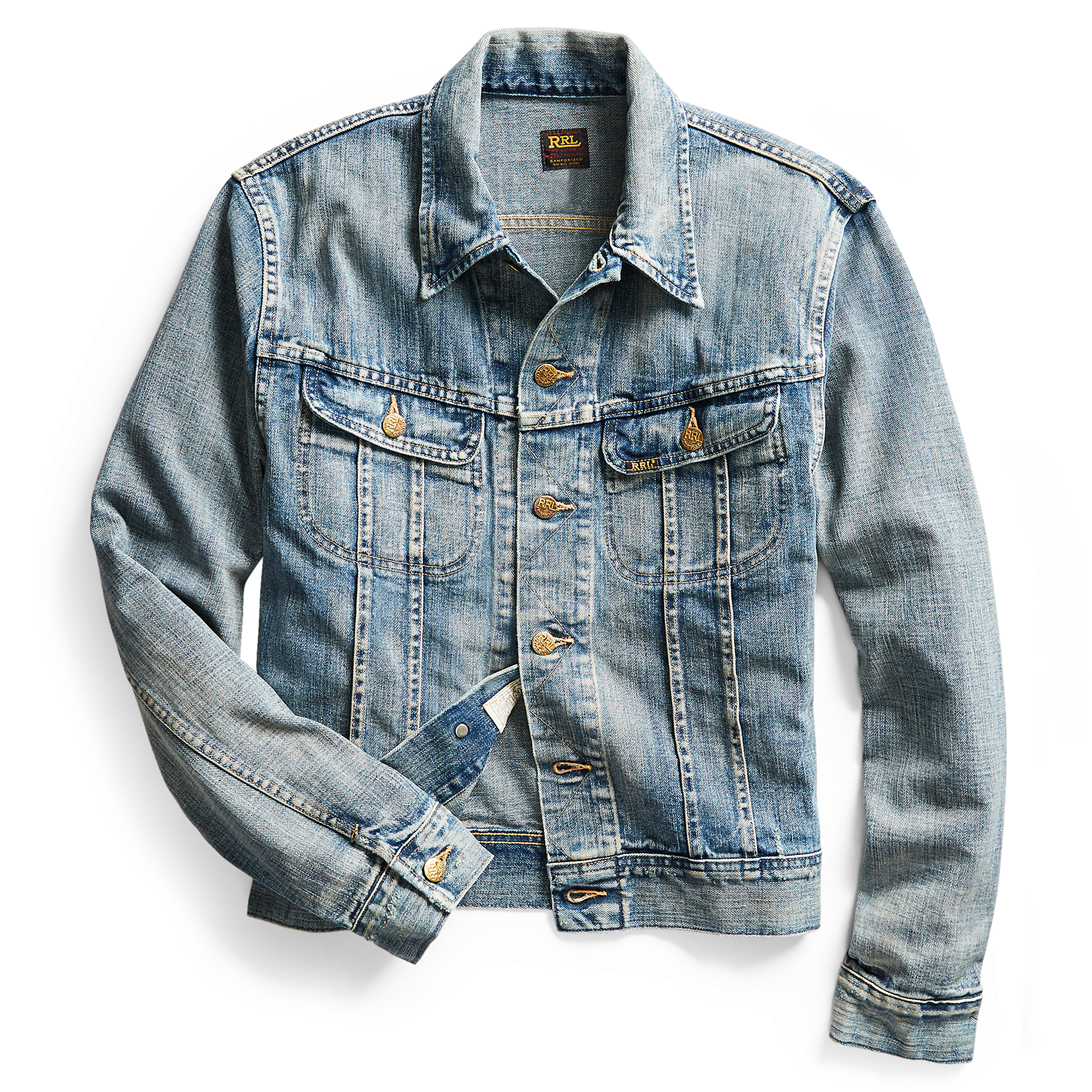 RRL - Leeland Indigo Denim Trucker Jacket – Louie