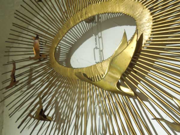 manana online store/Sun Burst & Birds Metal Wall Scuipture by